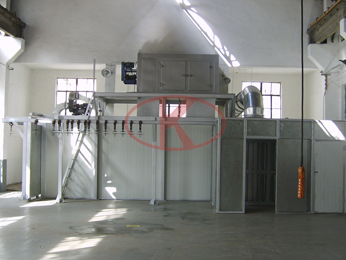 液压设备手拉悬挂输送式喷漆烘干生产线
